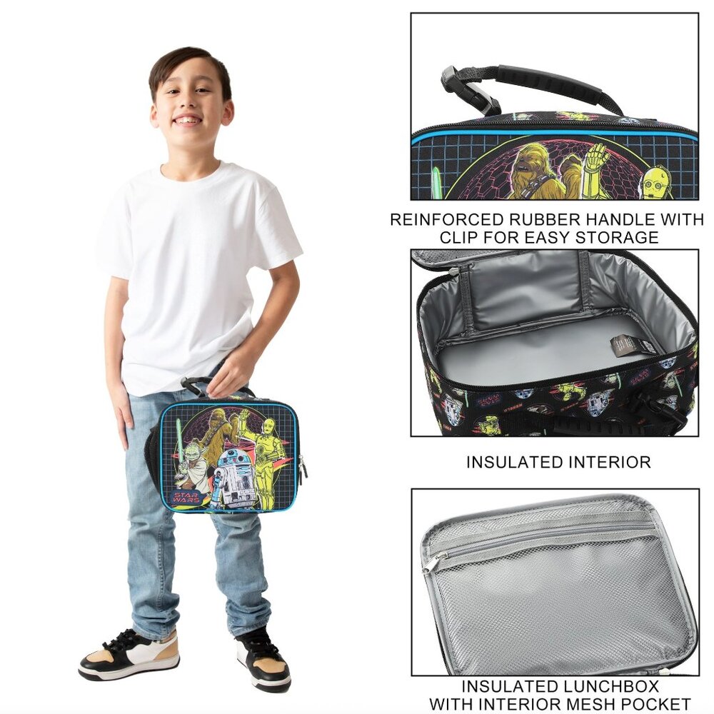 Star Wars Vintage Inspired Characters Insulated Lunch Box - Picture 6 of 7